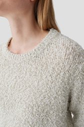 Detail van Trui van pluizig garen met mouliné-effect door Opus voor Dames