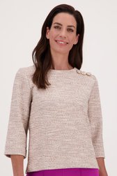 Truitje in pastel bouclé van Claude Arielle voor Dames