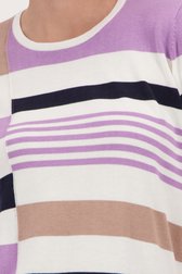 Truitje met breed gestreept patroon van Signature voor Dames