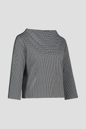 Truitje met fijn zwart-wit motief van D'Auvry voor Dames