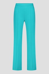 Turquoise broek met rechte pijpen van Claude Arielle voor Dames