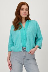 Turquoise cardigan van Libelle voor Dames