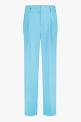 Turquoise geklede broek  van Louise voor Dames