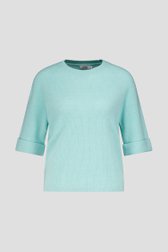Productfoto 1 van Turquoise trui met 3/4 mouwen door Libelle voor Dames