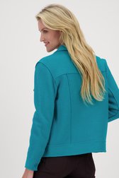 Turquoise wollen vestje van Claude Arielle voor Dames
