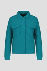 Turquoise wollen vestje van Claude Arielle voor Dames