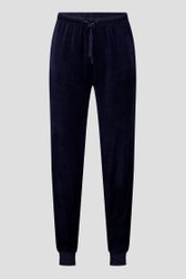 Productfoto 3 van Velours blauwe pyjamaset met streepjesmotief door Liberty Island voor Heren