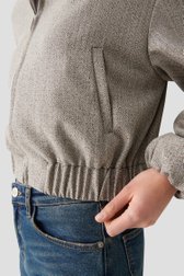 Détail de Veste beige à motif chevrons de Opus pour Femmes