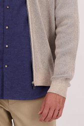 Détail de Veste beige à rayures avec laine de Upper East pour Hommes