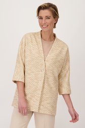 Veste beige avec lurex de Claude Arielle pour Femmes