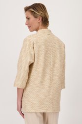 Veste beige avec lurex de Claude Arielle pour Femmes