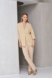 Veste beige avec lurex de Claude Arielle pour Femmes
