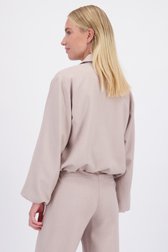Le dos de Veste beige clair à col chemise de D'Auvry pour Femmes