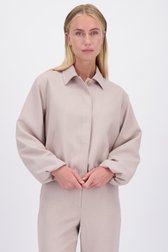 Le devant de Veste beige clair à col chemise de D'Auvry pour Femmes