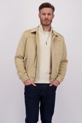 Le devant de Veste beige effet suédine de Upper East pour Hommes
