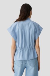 Veste bleu clair à manches courtes de Opus pour Femmes