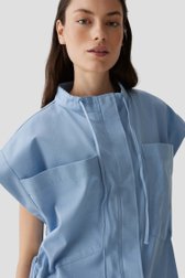 Veste bleu clair à manches courtes de Opus pour Femmes