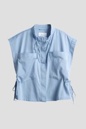 Veste bleu clair à manches courtes de Opus pour Femmes