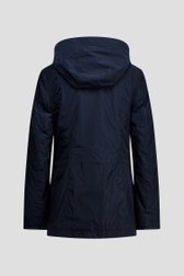 Photo produit 2 de Veste bleu foncé avec capuche amovible de Barbara Lebek pour Femmes