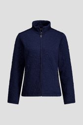 Photo produit 1 de Veste bleu foncé avec motif de feuilles de Signature pour Femmes