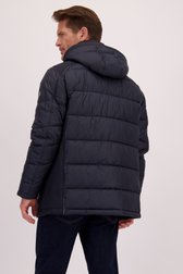 Le dos de Veste bleu foncé matelassée avec capuche de Gate One pour Hommes