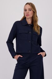 Veste bleu marine avec poches poitrine de More & More pour Femmes
