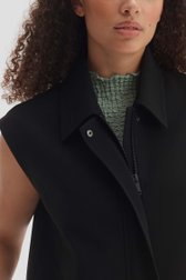 Détail de Veste bomber sans manches noire de Opus pour Femmes