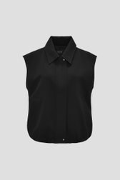 Photo produit 1 de Veste bomber sans manches noire de Opus pour Femmes