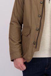 Détail de Veste brune avec capuche amovible de Upper East pour Hommes