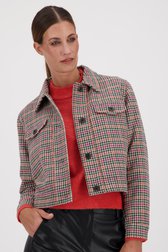 Veste courte avec motif pied-de-poule coloré de JDY pour Femmes