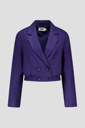 Veste courte bleu foncé de Louise pour Femmes