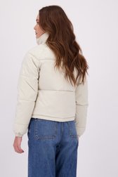 Le dos de Veste courte matelassée beige clair de JDY pour Femmes
