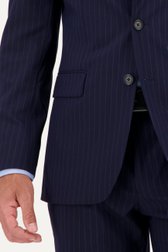 Veste de costume bleu foncé rayée - regular fit de Dansaert Black pour Hommes