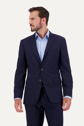 Veste de costume bleu foncé rayée - regular fit de Dansaert Black pour Hommes