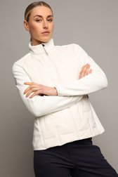 Le devant de Veste de golf blanche à motif matelassé  de Dansaert Golf Club pour Femmes