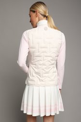 Le dos de Veste de golf sans manches blanche matelassé de Dansaert Golf Club pour Femmes