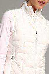 Détail de Veste de golf sans manches blanche matelassé de Dansaert Golf Club pour Femmes