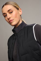 Détail de Veste de golf sans manches gris matelassé  de Dansaert Golf Club pour Femmes