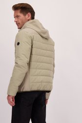 Le dos de Veste doublée beige clair avec capuche amovible de Dansaert Blue pour Hommes