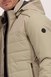 Détail de Veste doublée beige clair avec capuche amovible de Dansaert Blue pour Hommes