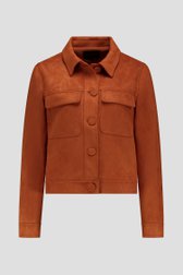 Photo produit 1 de Veste en faux daim couleur rouille  de Claude Arielle pour Femmes