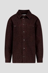Photo produit 1 de Veste en jean brune à imprimé léopard de Louise pour Femmes