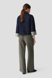 Le dos de Veste en jean courte bleu foncé de Opus pour Femmes