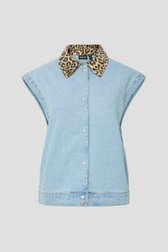 Photo produit 1 de Veste en jean sans manches de Pieces pour Femmes