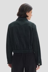 Le dos de Veste en velours côtelé vert foncé de Opus pour Femmes