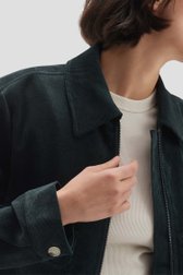 Détail de Veste en velours côtelé vert foncé de Opus pour Femmes