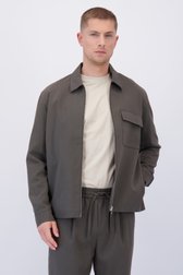 Le devant de Veste gris foncé zippée de Only & Sons pour Hommes