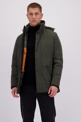 Le devant de Veste kaki avec capuche amovible de Gate One pour Hommes