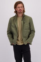 Le devant de Veste kaki avec capuche amovible de Ravøtt pour Hommes