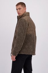 Le dos de Veste marron avec teddy de Gate One pour Hommes